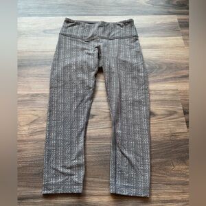 lululemon athletica Gray Patterned Leggings